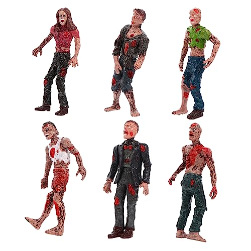 BESTonZON 6 Stück Zombie-puppenspielzeug Zombie-Figur Zombie-Statue Halloween-dekorationspuppe Zombies -Figur Klein Figuren Zombie Streich Zombiespielzeug Requisiten Beängstigend Plastik BESTonZON 6 Stück Zombie-puppenspielzeug Zombie-Figur Zombie-Statue Halloween-dekorationspuppe Zombies -Figur Klein Figuren Zombie Streich Zombiespielzeug Requisiten Beängstigend Plastik von BESTonZON