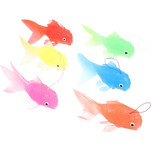 BESTonZON 6 Stücke Künstlicher Kinderspielzeug Dekoratives Fischdekor Kleines Goldfischdekor Fischfigur Fischverzierung Entzückendes Fischdekor Gefälschter Fisch Kieselgel BESTonZON 6 Stücke Künstlicher Kinderspielzeug Dekoratives Fischdekor Kleines Goldfischdekor Fischfigur Fischverzierung Entzückendes Fischdekor Gefälschter Fisch Kieselgel von BESTonZON