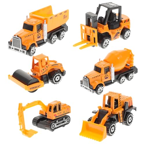 BESTonZON 6 Teiliges Set Baufahrzeug Modellspielzeug Aus Für Gelbe Baustellenfahrzeuge Geschenkidee Für Jungen Und ädchen Konstruktionsspielzeug Für Drinnen Und Draußen BESTonZON 6 Teiliges Set Baufahrzeug Modellspielzeug Aus Für Gelbe Baustellenfahrzeuge Geschenkidee Für Jungen Und ädchen Konstruktionsspielzeug Für Drinnen Und Draußen von BESTonZON