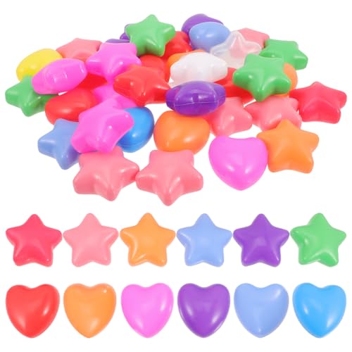 BESTonZON 60 Stück Bällebad-Bälle – Stern- Und Liebesset Kunststoff-Bällebad Ohne Bpa 2. 67-Zoll-Sichere Spielbälle Für Kleinkinder Babys Kinder Geburtstage Poolzeltpartys von BESTonZON