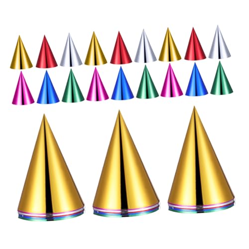 BESTonZON 60 Stück Metallic Party Hüte für Bunte mit Glänzendem Metallic-Glanz DIY Montage Vielseitige Partydekoration für Geburtstagsfeiern und Festliche Anlässe BESTonZON 60 Stück Metallic Party Hüte für Bunte mit Glänzendem Metallic-Glanz DIY Montage Vielseitige Partydekoration für Geburtstagsfeiern und Festliche Anlässe von BESTonZON
