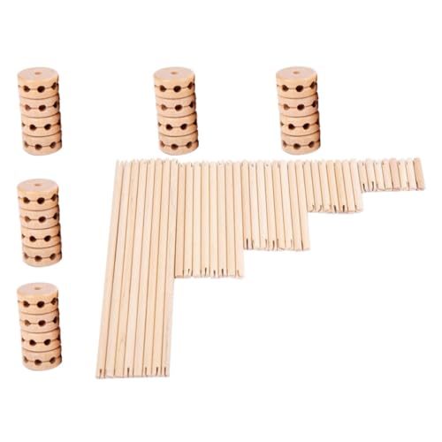 BESTonZON 60 Teiliges Konstruktionsspielzeug Für Bausteine Zum Lernen Und Pädagogisches Für Kreative Bauprojekte Ideal Für Kleinkinder Und Vorschulkinder von BESTonZON