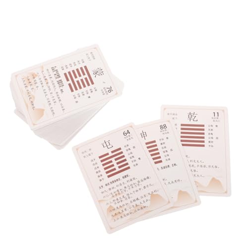 BESTonZON 64Er Packung Ich Ching Gua Pai chinesische Reichtumsmünze Tierkarten chinesische Haushaltsgeräte Ich Ching Buch Ich Liebe das Buch der Veränderungen Tiergeistkarten Papier BESTonZON 64Er Packung Ich Ching Gua Pai chinesische Reichtumsmünze Tierkarten chinesische Haushaltsgeräte Ich Ching Buch Ich Liebe das Buch der Veränderungen Tiergeistkarten Papier von BESTonZON