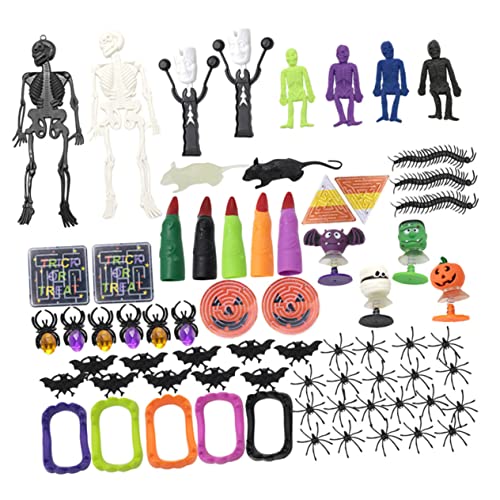 BESTonZON 69 STK Halloween- Kalenderaufkleber Zubehör Kalender Halloween-Wabe zappeln Halloween Costume Halloween Kleidung kleines Streichspielzeug tragbares Kinderspielzeug Plastik von BESTonZON