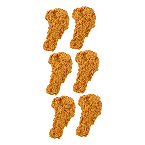BESTonZON 6St Bratmodell tischdeko esstisch Huhn Brutplatte Hühnerschaukel gefälschte gebratene Hähnchenflügel Hühnerfutter Hahn Drumstick-Ornamente Küchenhelfer PVC Light Brown BESTonZON 6St Bratmodell tischdeko esstisch Huhn Brutplatte Hühnerschaukel gefälschte gebratene Hähnchenflügel Hühnerfutter Hahn Drumstick-Ornamente Küchenhelfer PVC Light Brown von BESTonZON