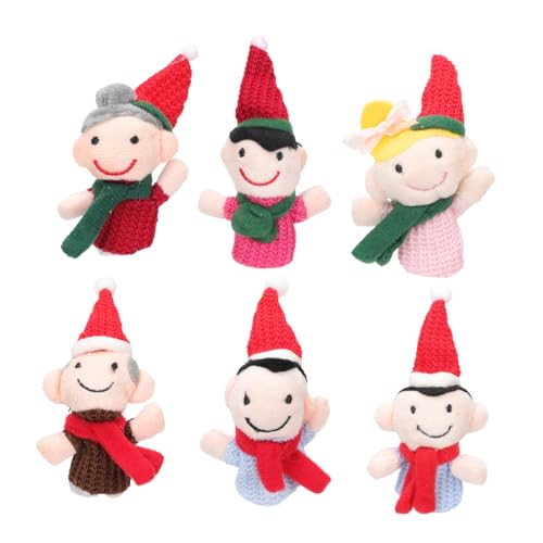 BESTonZON 6St Familie Handpuppe für kinderspielzeug Hand Puppet Toys for Puppen für Zubehör-Kit Deckel entzückende Geschichtenpuppen Fingerspielzeug PP Baumwolle BESTonZON 6St Familie Handpuppe für kinderspielzeug Hand Puppet Toys for Puppen für Zubehör-Kit Deckel entzückende Geschichtenpuppen Fingerspielzeug PP Baumwolle von BESTonZON
