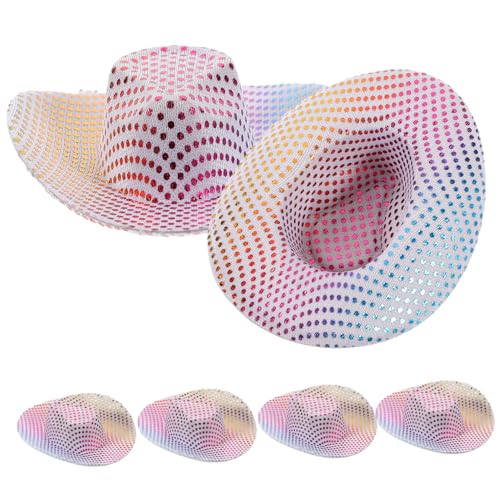 BESTonZON 6St Flaschenverschluss Miniatur Kappe Cowgirl-Hut Hüte für Frauen Cowgirl hat cowgirlhut Puppen Accessoires Puppenhauslieferungen Minihüte zum Basteln kleine Hüte basteln Polyester BESTonZON 6St Flaschenverschluss Miniatur Kappe Cowgirl-Hut Hüte für Frauen Cowgirl hat cowgirlhut Puppen Accessoires Puppenhauslieferungen Minihüte zum Basteln kleine Hüte basteln Polyester von BESTonZON