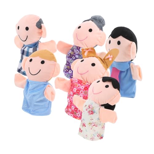 BESTonZON 6St Handpuppen Marionettenfamilie Puppen für kleine Marionetten Familienhandpuppe Puppentheater Familienspielzeug Plüschpuppen Lernspielzeug für ab 3 Jahren Stoff BESTonZON 6St Handpuppen Marionettenfamilie Puppen für kleine Marionetten Familienhandpuppe Puppentheater Familienspielzeug Plüschpuppen Lernspielzeug für ab 3 Jahren Stoff von BESTonZON