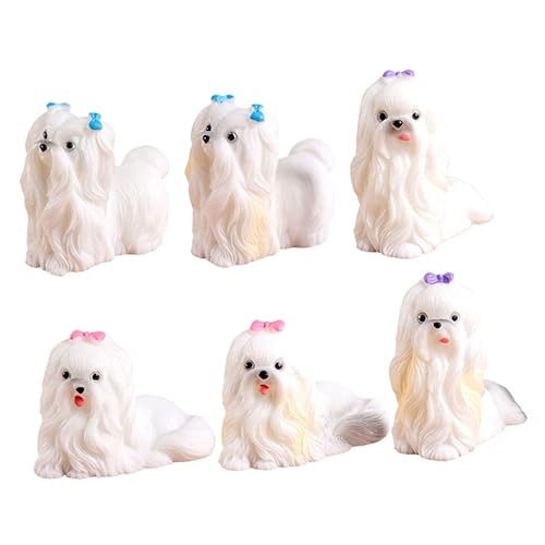 BESTonZON 6St Haustier kleine Hundefiguren züchten Leckerli abgebendes Hundespielzeug Puzzlespielzeug für Hunde Animal Figures gartendeko rostoptik Minifigur Welpenhandwerk aus Harz Weiß BESTonZON 6St Haustier kleine Hundefiguren züchten Leckerli abgebendes Hundespielzeug Puzzlespielzeug für Hunde Animal Figures gartendeko rostoptik Minifigur Welpenhandwerk aus Harz Weiß von BESTonZON