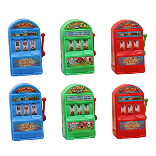 BESTonZON 6St Lotteriemaschine Sparschwein Bingo-Käfig-Maschine Spielzeug fokussiert Einarmiger Bandit lustiger Spielautomat Kinderversorgung Puzzle Produkte für Kinder Eltern-Kind Plastik von BESTonZON