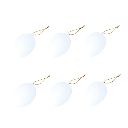 BESTonZON 6St Ostereier Weihnachtsei Eierbecher Partygeschenke Blase Zauberstab easter egg decoration Osterei- weißes Osterei von BESTonZON