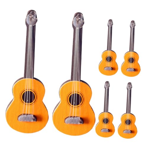 BESTonZON 6St Puppenhaus Gitarre Meeresschiff -Lüftungsschlitze kleines Requisitenmodell Musikinstrument Deko Musikalische Dekoration Mini-Gitarrenmodell Mini-Musikinstrumentenmodell Holz BESTonZON 6St Puppenhaus Gitarre Meeresschiff -Lüftungsschlitze kleines Requisitenmodell Musikinstrument Deko Musikalische Dekoration Mini-Gitarrenmodell Mini-Musikinstrumentenmodell Holz von BESTonZON