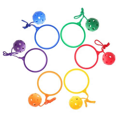 BESTonZON 6St Reifenball Spinnen im Freien Bein springen Springender Ring Kindertunnel sportspiele für flummies f�r Ballspiel überspringen Sprungball-Knöchelspielzeug Plastik BESTonZON 6St Reifenball Spinnen im Freien Bein springen Springender Ring Kindertunnel sportspiele für flummies f�r Ballspiel überspringen Sprungball-Knöchelspielzeug Plastik von BESTonZON