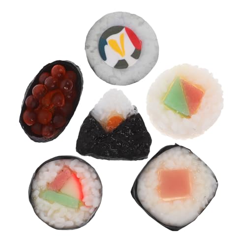 BESTonZON 6St Simulations-Sushi-Modell Sushi-Deko Sushi Sushi-Zubehör Gefälschtes Sushi Japanisches Essen Spielzeugnahrung Simulation Essen Dessert Miniatur-Sushi-Modell PVC BESTonZON 6St Simulations-Sushi-Modell Sushi-Deko Sushi Sushi-Zubehör Gefälschtes Sushi Japanisches Essen Spielzeugnahrung Simulation Essen Dessert Miniatur-Sushi-Modell PVC von BESTonZON