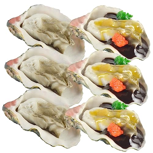 BESTonZON 6St Simulierte Austern Krabbenspielzeug Fisch Spielzeugkrabbe Prop Essen realistisch Kochrequisiten Miniatures tischdeko esstisch Simulationsausternmodell Meeresfrüchte-Modell PVC BESTonZON 6St Simulierte Austern Krabbenspielzeug Fisch Spielzeugkrabbe Prop Essen realistisch Kochrequisiten Miniatures tischdeko esstisch Simulationsausternmodell Meeresfrüchte-Modell PVC von BESTonZON