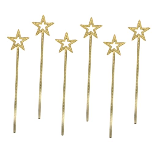 BESTonZON 6stücke Glitzernde Feenstäbe Mit Stern-Topper Magische Zauberstäbe Für Kindergeburtstag Halloween Und Cosplay-Events Als Partyzubehör Und Für Mädchen von BESTonZON