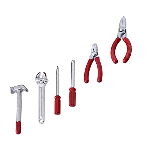 BESTonZON Legierung Miniatur Zeug Für Kinder 6 Stücke Miniatur Spielzeug Dekorative Miniatur Werkzeuge Für Puppenhaus von BESTonZON
