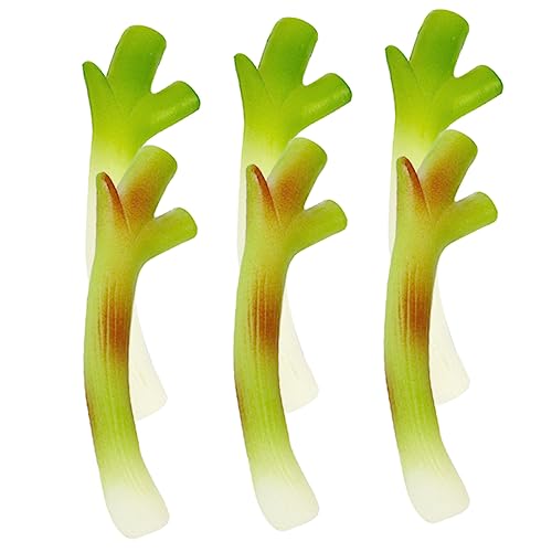 BESTonZON 6St falsches Gemüse Spiralschneider Fälschung Zwiebeln künstlich fogelschreker mockin Gemüsekenntnisse realistisches Frühlingszwiebelmodell Simulation gefälschter Gemüsemodelle PVC von BESTonZON
