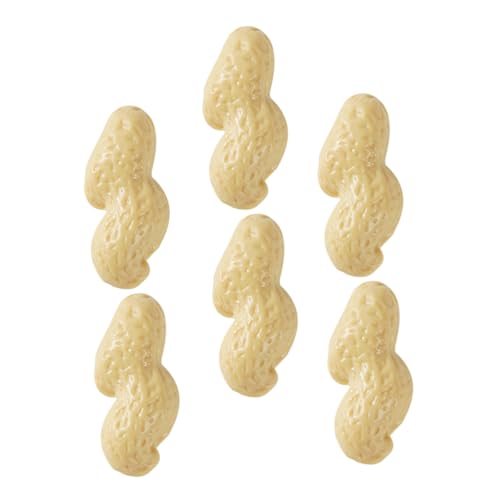 BESTonZON 6St künstliche Erdnüsse wiederverwendbar gefälschte Streusel gefälschtes Essen Stangenbrot replikas Replica Toys Simulations-Erdnuss-Ornament Modell mit künstlicher Nuss PVC Beige BESTonZON 6St künstliche Erdnüsse wiederverwendbar gefälschte Streusel gefälschtes Essen Stangenbrot replikas Replica Toys Simulations-Erdnuss-Ornament Modell mit künstlicher Nuss PVC Beige von BESTonZON