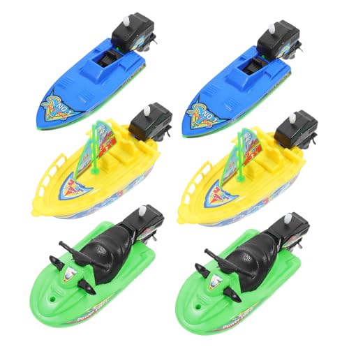 BESTonZON 6Stücke Badespielzeug Boote Teiliges Kunststoff für Segelboot Schnellboot Motorboot für Badewanne und Pool Sicheres und Einfaches BESTonZON 6Stücke Badespielzeug Boote Teiliges Kunststoff für Segelboot Schnellboot Motorboot für Badewanne und Pool Sicheres und Einfaches von BESTonZON