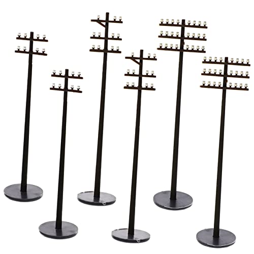 BESTonZON 6Stücke Telegraphenmasten für Modelleisenbahn und Mikrolandschaft DIY Zubehör für Sand Tischdekoration Kreative Miniaturfiguren für Mini und Bonsai BESTonZON 6Stücke Telegraphenmasten für Modelleisenbahn und Mikrolandschaft DIY Zubehör für Sand Tischdekoration Kreative Miniaturfiguren für Mini und Bonsai von BESTonZON