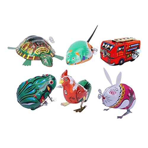 BESTonZON 6er Set Aufziehspielzeug Nostalgisches Blechspielzeug Mit Uhrwerk Für Jungen Und ädchen Zufällige Designs Und Farben Perfekt Für Das Spielzimmer Und Als BESTonZON 6er Set Aufziehspielzeug Nostalgisches Blechspielzeug Mit Uhrwerk Für Jungen Und ädchen Zufällige Designs Und Farben Perfekt Für Das Spielzimmer Und Als von BESTonZON