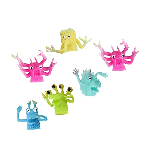 BESTonZON Fingerpuppen Für Kinder 6er Set Handpuppen Im Cartoon Stil Für Lustige Fingerpuppen Zur Beruhigung Und Unterhaltung Zufällige Designs von BESTonZON
