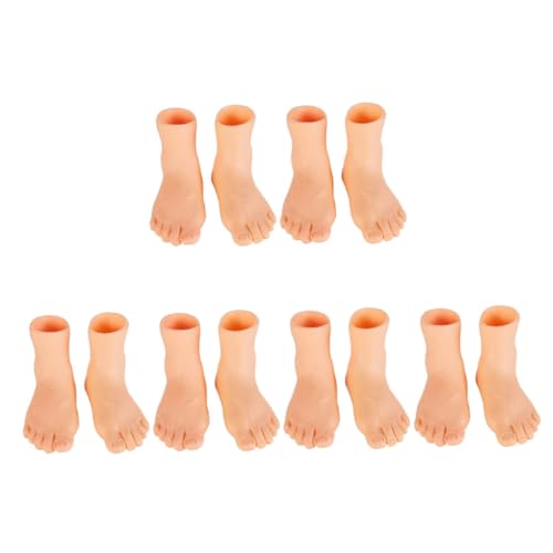 BESTonZON 6er Set Interaktive Fingerpuppen Für Linke Und Rechte Füße Für Babys Geschichten Erzählende Requisiten Puppen Zur Der Kreativität Und Interaktion von BESTonZON