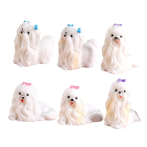 BESTonZON 6st Haustier Züchten Kuchendeckel Für Hunde Kleine Hundefiguren Welpenspielzeug Hundespielzeug Für Kleine Hunde Puzzlespielzeug Für Hunde Mini-Hund Miniatur-welpe Harz Weiß BESTonZON 6st Haustier Züchten Kuchendeckel Für Hunde Kleine Hundefiguren Welpenspielzeug Hundespielzeug Für Kleine Hunde Puzzlespielzeug Für Hunde Mini-Hund Miniatur-welpe Harz Weiß von BESTonZON
