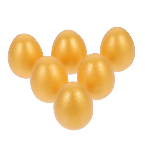 BESTonZON 6st Ostern Goldene Eier Lackierbar Ostereier Malen Bemalte Ostereier Ostern Gefüllte Eier Osterei- Osterparty Gefallen Eier Jumbo Hühnernistei Künstlich Korb Hölzern BESTonZON 6st Ostern Goldene Eier Lackierbar Ostereier Malen Bemalte Ostereier Ostern Gefüllte Eier Osterei- Osterparty Gefallen Eier Jumbo Hühnernistei Künstlich Korb Hölzern von BESTonZON