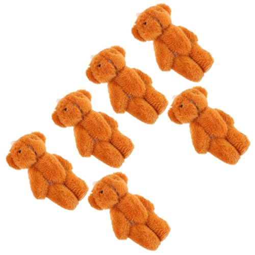 BESTonZON 6st Plüsch Bär Anhänger Babyspielzeug Gewichtetes Stofftier Hase Tragen Puppe Hundespielzeug Plüschtiere Ausgestopft REH Stofftier-Charme Schlüsselanhänger Pp Baumwolle Brown BESTonZON 6st Plüsch Bär Anhänger Babyspielzeug Gewichtetes Stofftier Hase Tragen Puppe Hundespielzeug Plüschtiere Ausgestopft REH Stofftier-Charme Schlüsselanhänger Pp Baumwolle Brown von BESTonZON