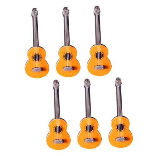 BESTonZON 6st Puppenhaus Gitarre Stirnbänder Wandpaneel Dekoration -nasenklammern Luftschlitze Kit Nägel Esstischdekoration E-Gitarren-Modell Kleines Dekorationsmodell Holz BESTonZON 6st Puppenhaus Gitarre Stirnbänder Wandpaneel Dekoration -nasenklammern Luftschlitze Kit Nägel Esstischdekoration E-Gitarren-Modell Kleines Dekorationsmodell Holz von BESTonZON