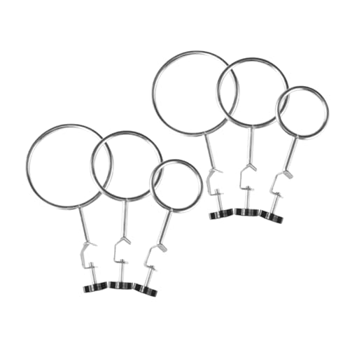 BESTonZON 6st Reagenzglasklammer-eisenständer Laborflaschenständer Klemmhalter Ringklemme Retortenständer Ständer Mit Laborgeräte Kolbenhalteklemme Tischklemmständer Stütze Silver BESTonZON 6st Reagenzglasklammer-eisenständer Laborflaschenständer Klemmhalter Ringklemme Retortenständer Ständer Mit Laborgeräte Kolbenhalteklemme Tischklemmständer Stütze Silver von BESTonZON