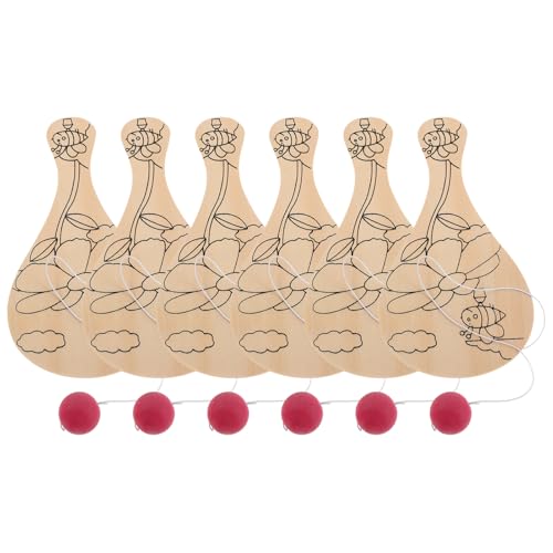 BESTonZON 6st Schlägerspielzeug Zum Ausmalen Klebeband- Kinderspielzeug Chinesische Figuren Süßer Finder Zweifarbige Hanteln Miniaturfiguren Dekoration Hängen -hanteln Holz BESTonZON 6st Schlägerspielzeug Zum Ausmalen Klebeband- Kinderspielzeug Chinesische Figuren Süßer Finder Zweifarbige Hanteln Miniaturfiguren Dekoration Hängen -hanteln Holz von BESTonZON