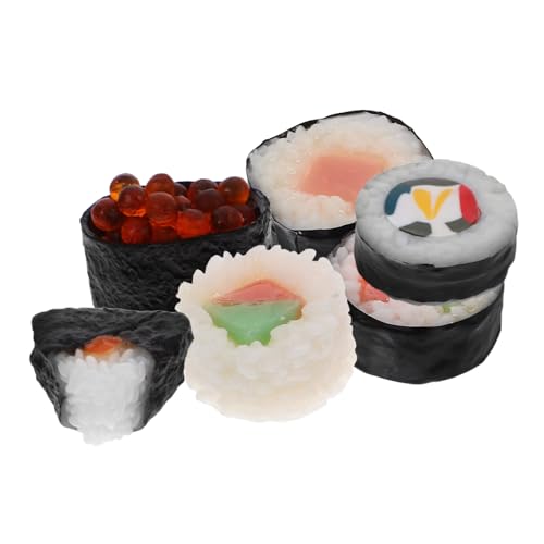 BESTonZON Sammelbare PVC-Modelle Von Gefälschten Sushi-lebensmitteln für Dekorationsfotografie und Unterricht von BESTonZON