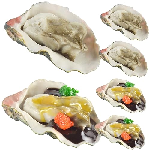 BESTonZON 6st Simulierte Austern Künstliche Hamburger Gefälschte Auster Krabbenspielzeug Feigen Gefälschter Fisch Aquarium Gefälschtes Essen Realistische Lebensmittelrequisiten PVC BESTonZON 6st Simulierte Austern Künstliche Hamburger Gefälschte Auster Krabbenspielzeug Feigen Gefälschter Fisch Aquarium Gefälschtes Essen Realistische Lebensmittelrequisiten PVC von BESTonZON