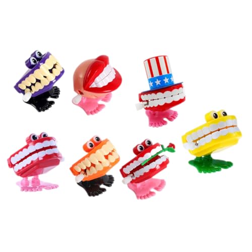 BESTonZON 7 Stück Teiliges Aufziehbares Zahnspielzeug für Lustiges Tragbares Mechanismus Rutschfester Oberfläche Sicher für Partys Geschenke und Interaktives BESTonZON 7 Stück Teiliges Aufziehbares Zahnspielzeug für Lustiges Tragbares Mechanismus Rutschfester Oberfläche Sicher für Partys Geschenke und Interaktives von BESTonZON