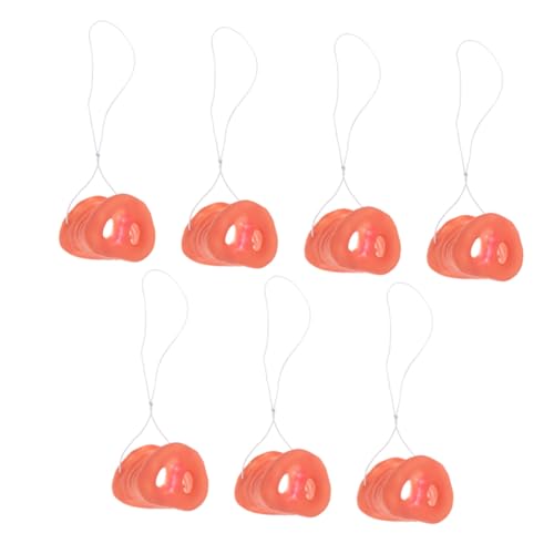 BESTonZON 7 Stück Teiliges Pig Snout Prop mit Elastischem Band Leichte und Atmungsaktive Schweineschnauze für Verstellbare Tier Kostüm Maske für Halloween und Themenpartys Fördert Kreatives von BESTonZON