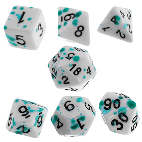 BESTonZON 7 Stück Und Würfel Würfel-layouts Spielwürfel Requisiten Würfel Masse Mini-würfel Große Zahlenwürfel Partywürfel Spiel-Requisiten Partyzubehör Würfel Für Spiel Spielzubehör Acryl von BESTonZON