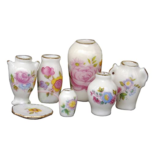 BESTonZON Mini- -Ornament Miniaturen 7-TLG. Miniatur-vase Modell Miniatur-vase Basteln Mini-Keramik-vase-Set für Puppenhaus BESTonZON Mini- -Ornament Miniaturen 7-TLG. Miniatur-vase Modell Miniatur-vase Basteln Mini-Keramik-vase-Set für Puppenhaus von BESTonZON