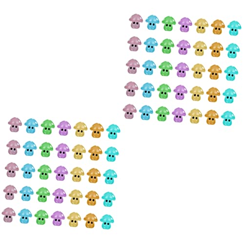 BESTonZON 70stücke Mini Leuchtende Pilzfiguren Niedliche Handgefertigte Deko Für Garten Und Wohnung Simulation Von Gartenornamenten Für Kreative Arrangements von BESTonZON