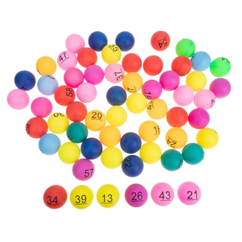 BESTonZON 70 Stück Teiliges Bunte Kunststoffkugeln mit Nummerndruck Langlebige Ziehungsbälle für Gruppenaktivitäten Faire Transparente Lose für Spiele und Events Leicht Transportierbar BESTonZON 70 Stück Teiliges Bunte Kunststoffkugeln mit Nummerndruck Langlebige Ziehungsbälle für Gruppenaktivitäten Faire Transparente Lose für Spiele und Events Leicht Transportierbar von BESTonZON