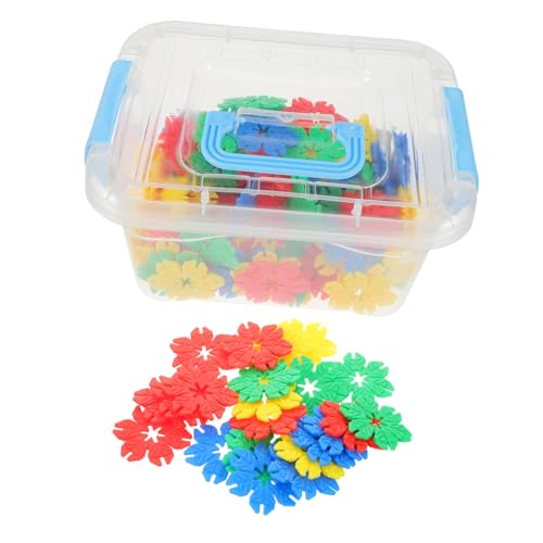 BESTonZON 70-teiliges Set Bausteine in Bauspielzeug Für Bildungszwecke Sprachlernspielzeug Zur Kognitiven Entwicklung Schneeflocken-bausteine Plastik BESTonZON 70-teiliges Set Bausteine in Bauspielzeug Für Bildungszwecke Sprachlernspielzeug Zur Kognitiven Entwicklung Schneeflocken-bausteine Plastik von BESTonZON