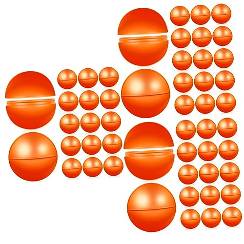 BESTonZON 75 STK Ball Mini-Kugel nummerierte Tombolakugeln Orange zentimetrix plastikbälle Weihnachtsschmuck Tischtennis Spielbälle Lotteriekugeln hohl schmücken Lotteriemaschine Kapsel Kind von BESTonZON