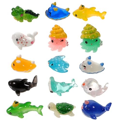 BESTonZON 75 STK Mini-Tiermodell Mini-Meerestiere Miniatur-Tier-Ornament Aquarium Dekoration aquariumdeko Mini-Spielzeug Dekorationen kreative Ozeanverzierungen Dekoration im maritimen Stil von BESTonZON