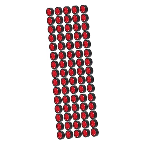 BESTonZON 75 Stück Spielzeugautoreifen DIY Bastelräder Kleine Räder Zusammenbauen Wissenschaftsprojekträder Gummiräder Spielzeug Kleine Kinderräder Multifunktionsautoräder von BESTonZON