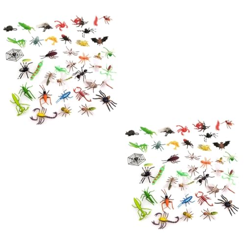 BESTonZON 78 STK Simulierte Insekten Streich Spielzeugwanzen Kidcraft-spielset Simulation Trickst Insekten Aus Gruseliges Insekt Lebensechtes Insektenspielzeug Wurm Requisiten PVC Kind Tier von BESTonZON