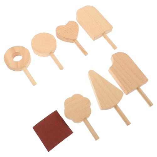 BESTonZON 7-teilige Eisformen Unfertiges Holz-bastelspielzeug Für Kinder Realistische Eismodell-Dekorationen Für Die Präsentation Im Dessertladen BESTonZON 7-teilige Eisformen Unfertiges Holz-bastelspielzeug Für Kinder Realistische Eismodell-Dekorationen Für Die Präsentation Im Dessertladen von BESTonZON