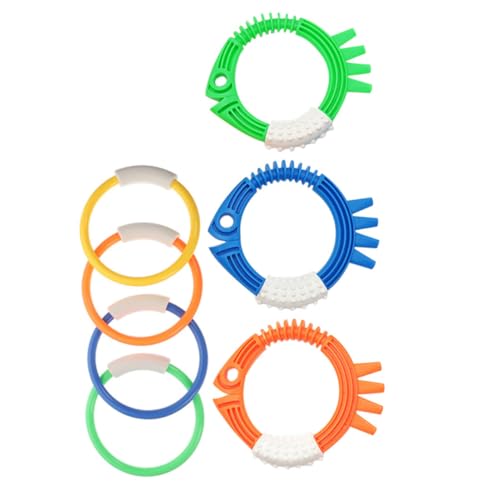 BESTonZON 7St Tauchspielzeug Samt-Kleiderbügel Wasserspielzeug für Ringspielzeug kinderwasserspielzeuge wasserspielzeug Schwimmspielzeug Tauchring Plastik Colorful von BESTonZON
