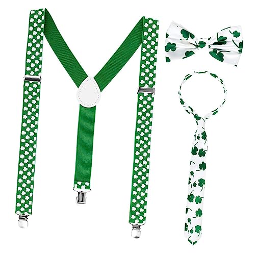 BESTonZON Partyzubehör Zum St. Patrick's Day 7-teiliges Irisches Verkleidungsset Schnurrbart Foto-Requisiten für Erwachsene Jungen und Mädchen von BESTonZON